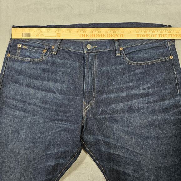 Polo Ralph Lauren Jeans Mens 40x30 Varick Slim Straight Dark Wash Denim Blue - Picture 11 of 14